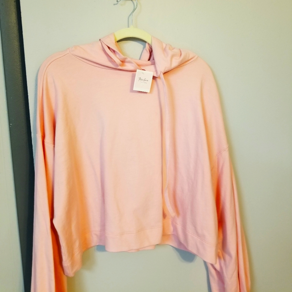 Nwt Cropped Hoodie Zenana Nwt